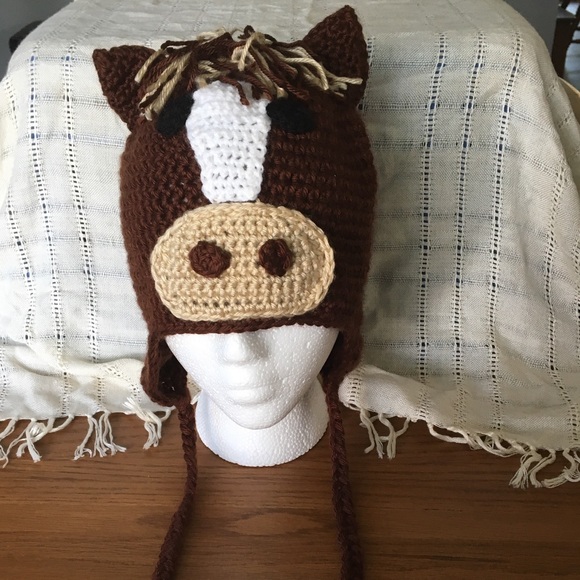 Accessories - NWOT Crocheted Horse Hat